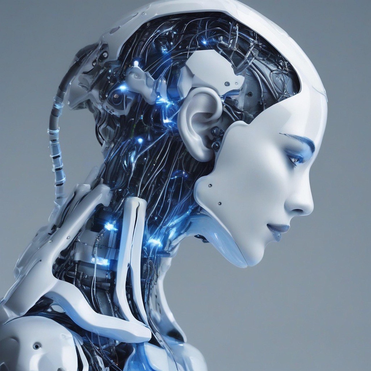 robot, ai, ai art, digital art, female, technical, wires, face, ai generated-8634899.jpg